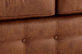 Oakland Tan Suede 2 Seater Sofa – Chesterfield Style Design