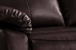 Roma Brown Leather Recliner 2 Seater Sofa - Premium Comfort Design - Sofa In Store