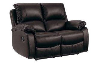 Roma 3+2 Seater Brown Leather Recliner Sofa Set - Sofa In Store