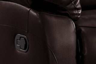Roma Brown Leather Recliner Armchair – 1 Seater with Classic Design - Sofa In Store
