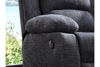 Roxy 1 Seater Recliner Armchair – Grey Fabric with Modern Design - Sofa In Store