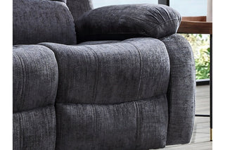 Roxy 1 Seater Recliner Armchair – Grey Fabric with Modern Design - Sofa In Store
