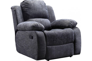 Roxy 1 Seater Recliner Armchair – Grey Fabric with Modern Design - Sofa In Store