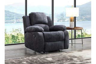 Roxy 1 Seater Recliner Armchair – Grey Fabric with Modern Design - Sofa In Store