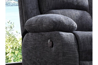 Roxy 1 Seater Recliner Armchair – Grey Fabric with Modern Design - Sofa In Store