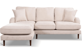 Rupert Beige Fabric Left Hand Corner Sofa - Sofa In Store