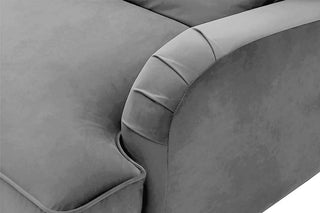 Rupert Grey Velvet 2 Seater Sofa – Stylish Vintage Design - Sofa In Store