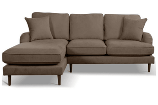 Rupert Nutmeg Fabric Left Hand Corner Sofa - Sofa In Store