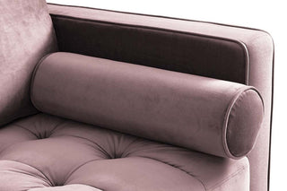 Scott Dusty Rose Velvet 4 Seater Sofa – Stylish Retro Design - Sofa In Store