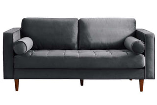 Scott Grey Velvet 2 Seater Sofa – Modern Design for Stylish Living