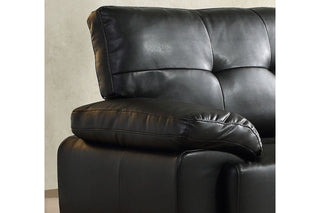 Sienna Black Leather 2 Seater Sofa Sofa – Modern Design and Comfort - Sofa In Store
