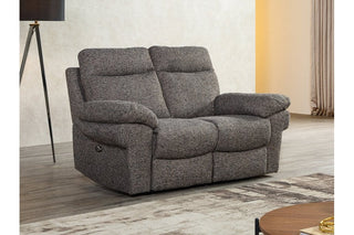 Tanya Brown Fabric Electric Recliner 2 Seater Sofa – Luxury Comfort - Sofa In Store