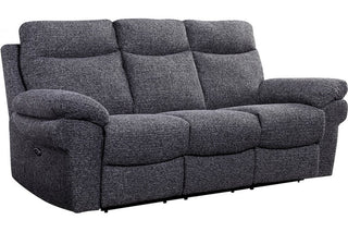 Tanya Grey Fabric Electric Recliner 3 Seater Sofa – Stylish Comfort - Sofa In Store