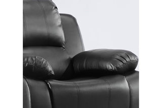 Valencia Black Leather 2 Seater Electric Recliner Sofa - Sofa In Store
