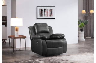 Valencia 1 Seater Black Electric Power Recliner Armchair - Sofa In Store