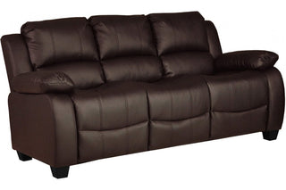 Valerie Brown Leather 3 Seater Sofa – Modern Design for Elegant Living - Sofa In Store