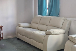 Valerie Cream Leather 3+1 Seater Sofa Set – Stylish and Durable Design - Sofa In Store