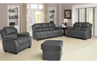 Valerie Grey Leather 2 Seater Sofa – Modern Design with Plush Comfort