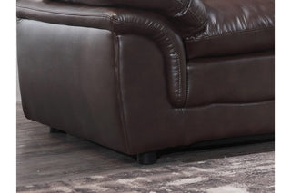 Verona Brown Leather 3 Seater Sofa – Stylish Modern Design - Sofa In Store