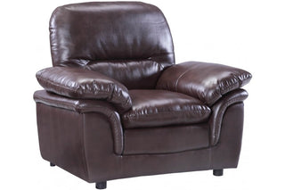 Verona Brown Leather Armchair – Premium Leather with Modern Style - Sofa In Store