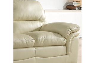 Verona Cream Leather 2 Seater Sofa – Modern Design with Plush Comfort - Sofa In Store
