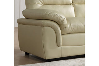 Verona Cream Leather 2 Seater Sofa – Modern Design with Plush Comfort - Sofa In Store