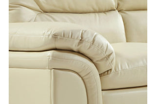 Verona Cream Leather 3 Seater Sofa – Stylish and Durable Design - Sofa In Store
