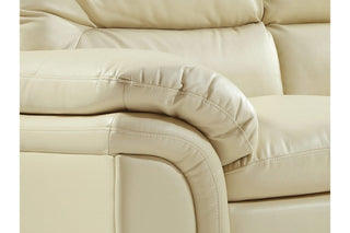 Verona Cream Leather 3 Seater Sofa – Stylish and Durable Design - Sofa In Store