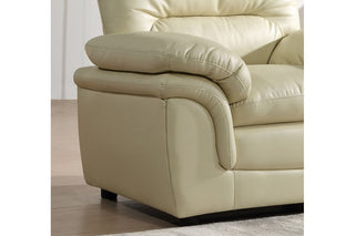 Verona Cream Leather Armchair – Premium Leather with Modern Design - Sofa In Store