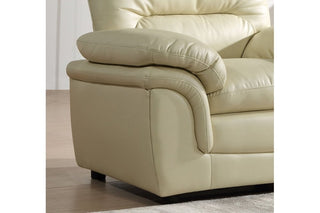 Verona Cream Leather Armchair – Premium Leather with Modern Design - Sofa In Store