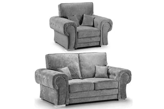 Verona High Back Grey Fabric 2+1 Seater Sofa Set - Stylish Comfort - Sofa In Store