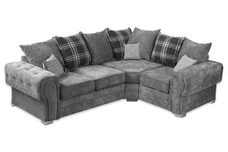 Verona Scatter Grey Fabric Right Corner Sofa – Stylish Design - Sofa In Store