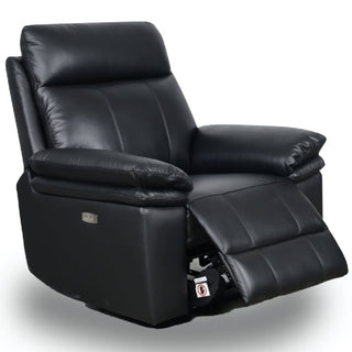 Humble Leather Electric Recliner 1 Seater Sofa In Black - Sofa In Store
