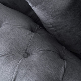 Classic Fabric 2 Seater Sofa Beverley Elegant Grey Finish - Sofa In Store