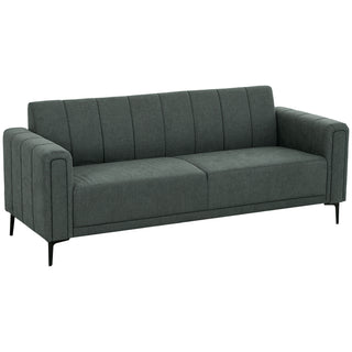 HOMCOM Three-Seater Relaxed Modern Sofa - Grey - Sofa In Store