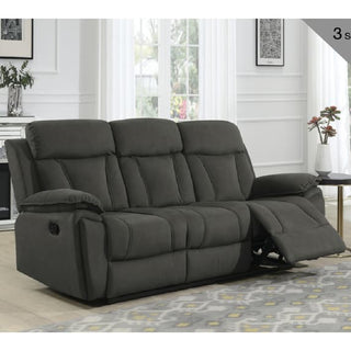 Killeen Fabric Recliner 3+2+1 Seater Sofa Set In Chocolate - Sofa In Store