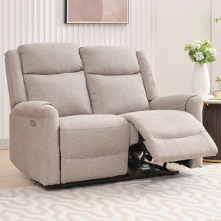Laredo Fabric Electric Recliner 3+2 Seater Sofa Set In Taupe - Sofa In Store