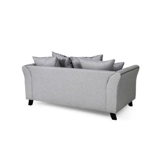 Riviera Chic 2 Seater Sofa | Grey Fabric | Modern Design & Durability - Sofa In Store