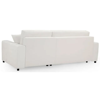 Lufkin Fabric Right Hand Corner Sofa Bed In Beige - Sofa In Store
