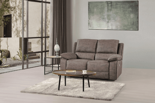 Maple Brown Suede Electric Recliner 2+1+1 Seater Sofa Set - Sofa In Store