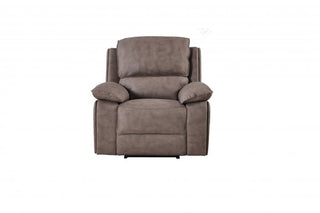 Maple Brown Suede Fabric Electric Recliner Armchair - Sofa In Store
