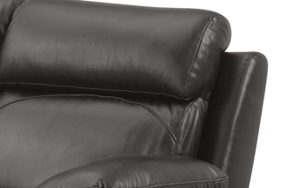 Renato 1 Seater Genuine Leather Grey Electric Power Recliner Armchair - Sofa In Store