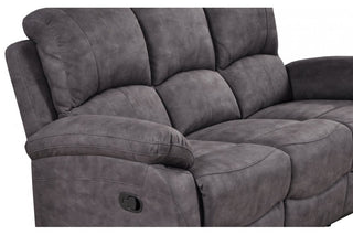 Roma Grey Fabric Recliner 3+2 Seater Sofa Set – Modern Comfort Design - Sofa In Store