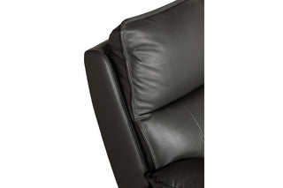 Turin Electric Power Recliner Armchair – Grey Genuine Leather - Sofa In Store