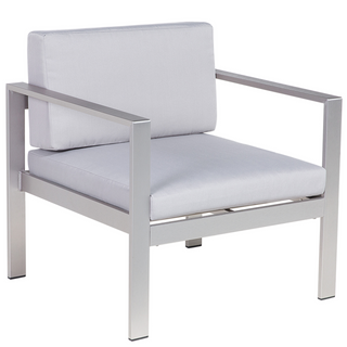 4 Piece Garden Sofa Set | Grey Plastic Wood | Grey | Includes 2 Chairs & Coffee Table - Sofa In Store