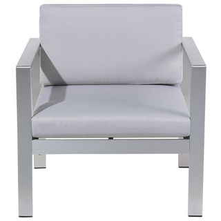 4 Piece Garden Sofa Set | Grey Plastic Wood | Grey | Includes 2 Chairs & Coffee Table - Sofa In Store