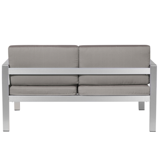 4 Piece Garden Sofa Set | Plastic Wood | Dark Grey | 2 Chairs & Coffee Table - Sofa In Store