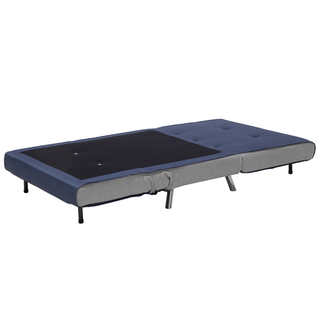 Sofa Bed Blue Fabric Upholstery Single Sleeper Fold Out Chair Bed Beliani - Sofa In Store