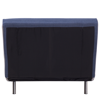 Sofa Bed Blue Fabric Upholstery Single Sleeper Fold Out Chair Bed Beliani - Sofa In Store