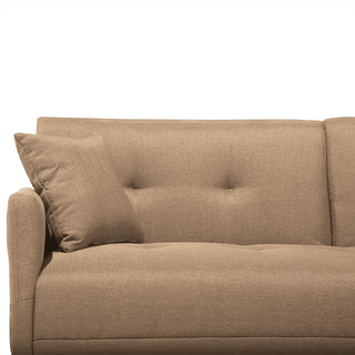 Sofa Bed Grey 3 Seater Buttoned Seat Click Clack Beliani - 34822